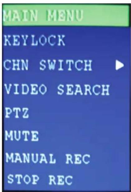 CHACON 34479 - Pour acceder au sous-menu : - 1