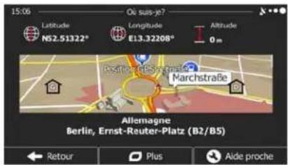 XZENT XT9026BT - Vérifier les détails de votre position actuelle (Afficher ma position) - 1