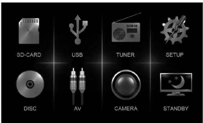 XZENT XT7016 - MENU PRINCIPAL - 1