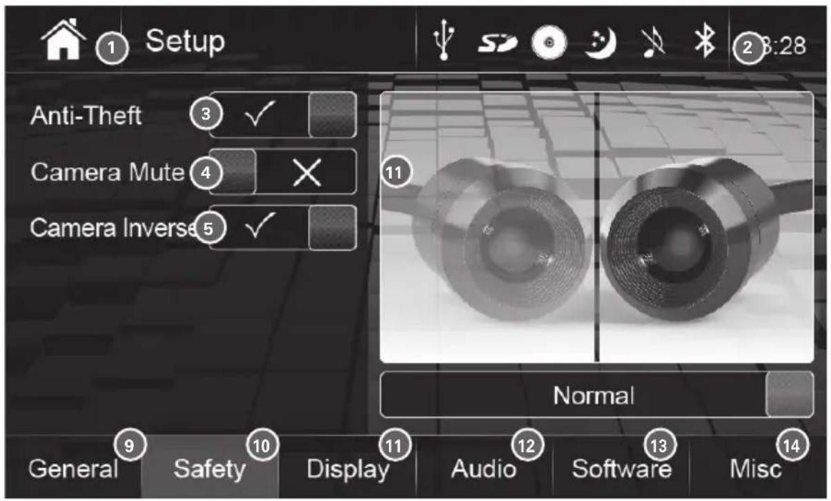 XZENT X202BT - CONFIGURATION DE LA SÉCURITÉ - 1