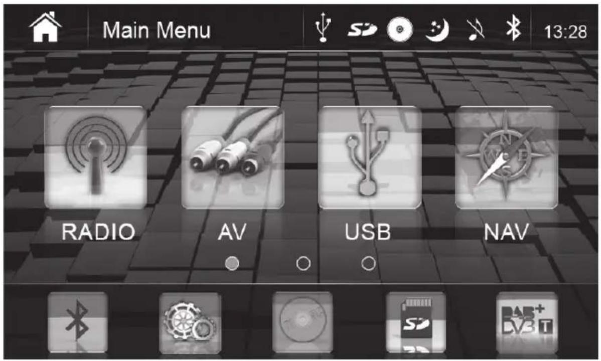 XZENT X101BT - MENU SOURCE - 1