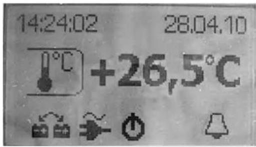 Fendt Brillant - Menu affichage température extérieure (éclairé, exploitation sans captein de batterie) - 1