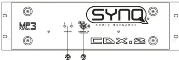 SynQ CDX2 - Contrôleur - FACE avant: - 2