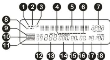 SynQ CDX2 - Ecran VFD: - 1