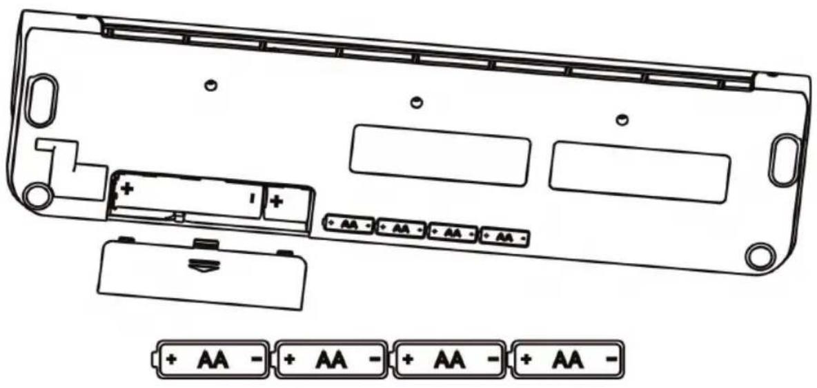 Tevion HS 120 - Inserimento delle batterie - 1