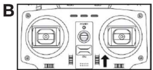XciteRC Rocket 400 FPV GPS RTF Quadrocopter Mode 1 - Transmitter calibration - 3