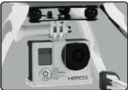 XciteRC Rocket 400 FPV GPS RTF Quadrocopter Mode 1 - Montage du support de l'appareil - 5