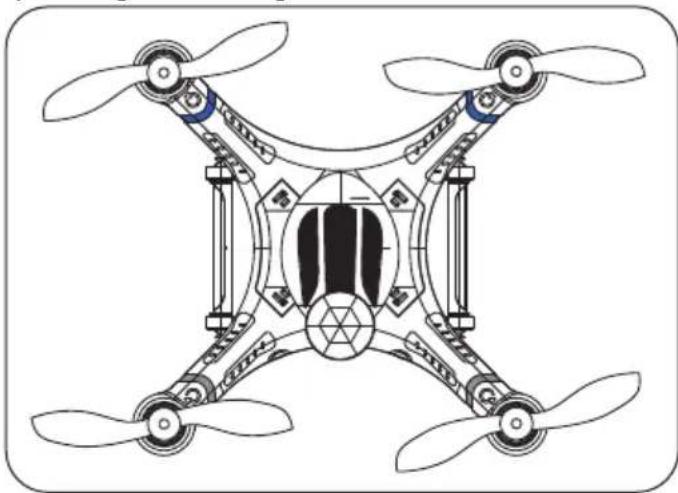 XciteRC Rocket 400 FPV GPS RTF Quadrocopter Mode 1 - Assembly of the propeller - 3