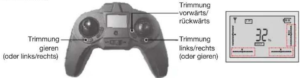 XciteRC Rocket 260 3D - Trimmung - 1
