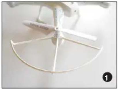 XciteRC Rocket 260 3D - Installation of the rotor guards - 1