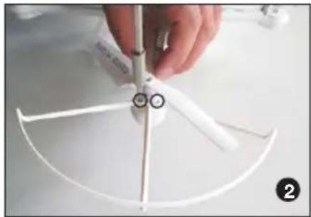 XciteRC Rocket 260 3D - Installation of the rotor guards - 2