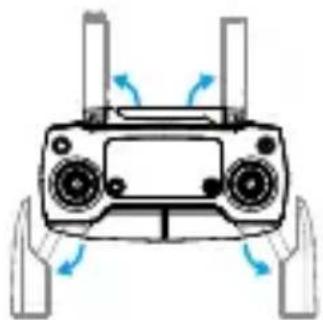 DJI Mavic Pro 4K - Prepare el control remoto - 1