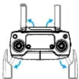 DJI Mavic Pro 4K - Voorbereiden van de afstandsbediening - 1