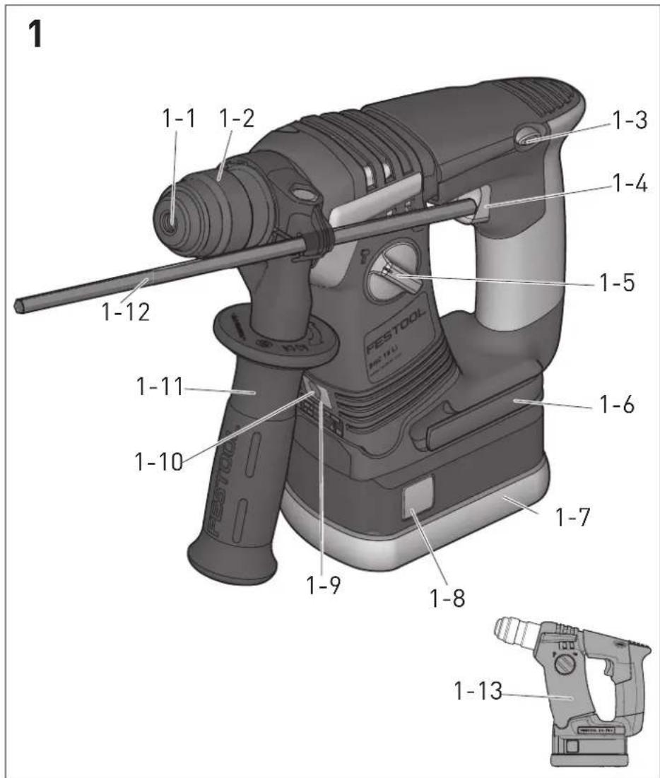 1 1-1 1-2 1-3 1-4 1-5 1-12 1-6 1-11 1-10 FESTOOL MR-10.1 1-7 1-9 1-8 1-13