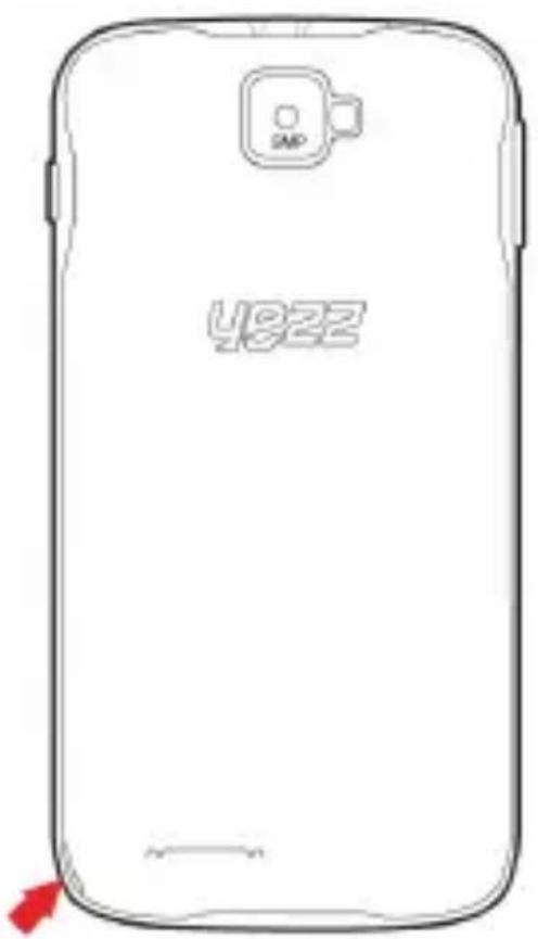 YEZZ Andy 5EI3 - Instalar la tarjeta SIM y la bateria - 1