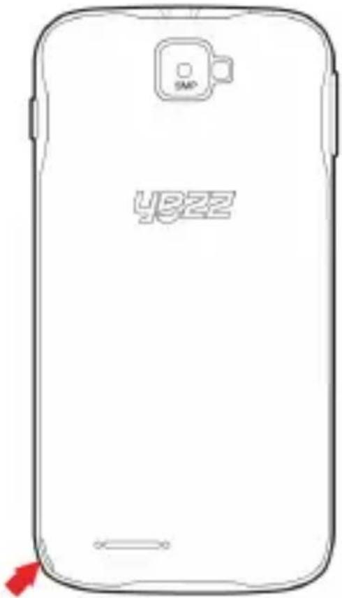 YEZZ Andy 5EI3 - Installer la carte SIM et la batterie - 1