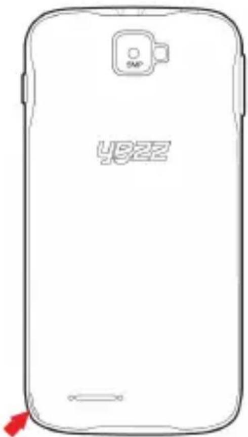 YEZZ Andy 5EI3 - Instaleaza cartela SIM si bateria - 1