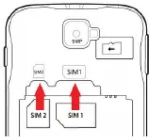 YEZZ Andy 5EI3 - Instalar la tarjeta SIM y la bateria - 2