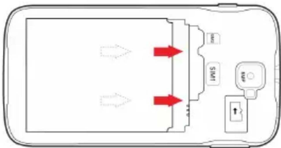 YEZZ Andy 5EI3 - Install the SIM card and battery - 3