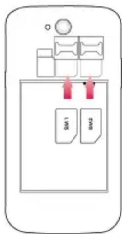 YEZZ Andy 5.5EI - Install the SIM card and battery - 2