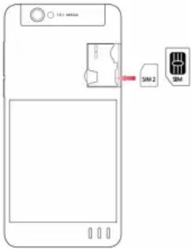 YEZZ Andy 5T - Installer la carte SIM et la batterie - 2