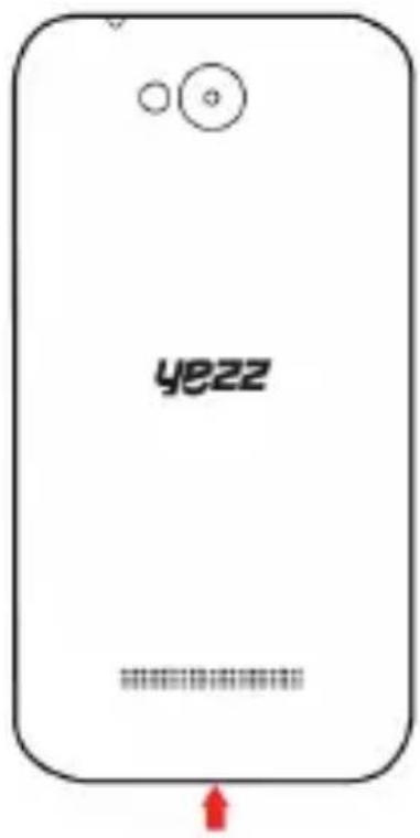 YEZZ Andy 4E LTE - Introduceti un card de memorie (optional) - 1