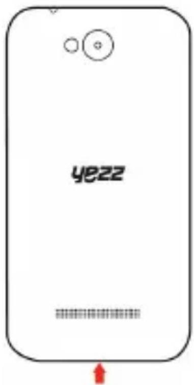 YEZZ Andy 4E LTE - Installer la carte SIM et la batterie - 1