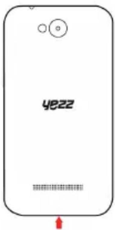 YEZZ Andy 4E LTE - Instalar la tarjeta SIM y la bateria - 1