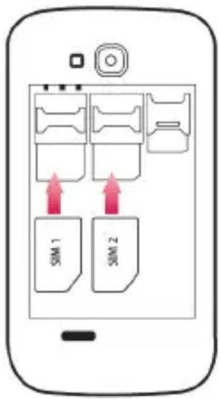 YEZZ Andy 3.5EH - Install the SIM card and battery - 2