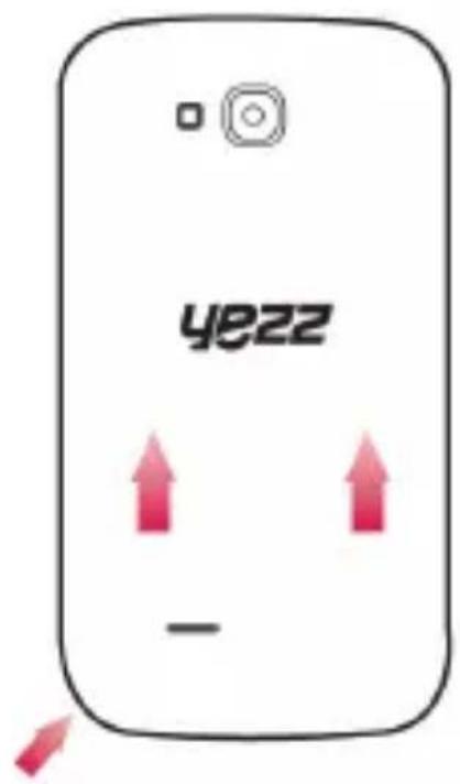YEZZ Andy 3.5EH - Instalar la tarjeta SIM y la bateria - 1