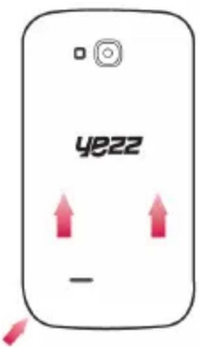 YEZZ Andy 3.5EH - Instaleaza cartela SIM si bateria - 1