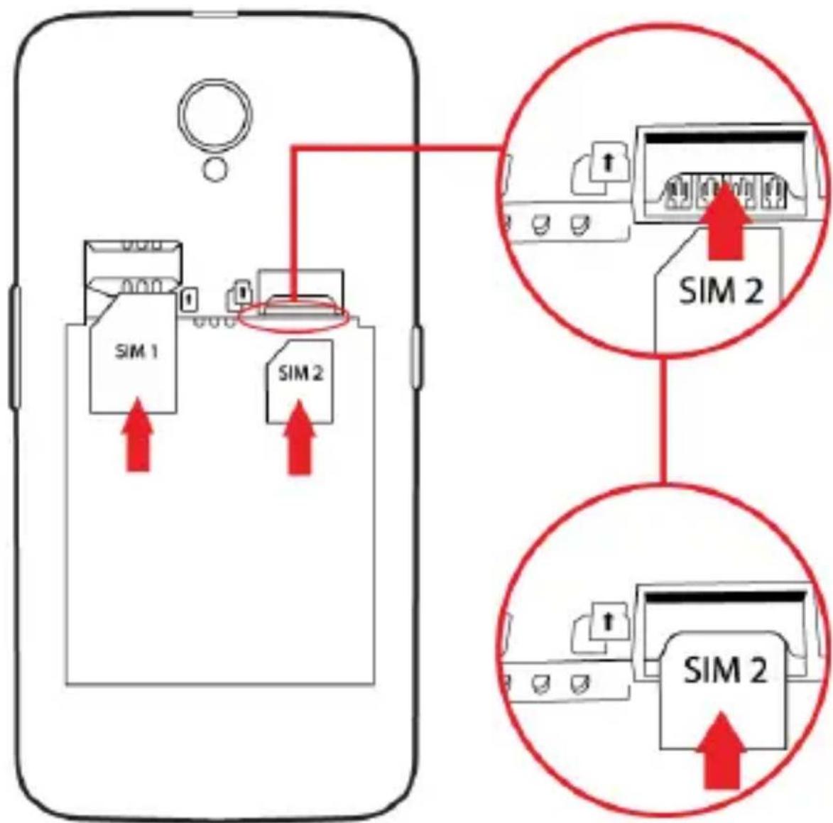 YEZZ Andy 4.5EL LTE - Installer la carte SIM et la batterie - 2