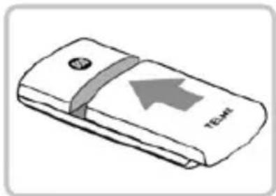 TELME C151 - > Inserting and charging the battery - 2