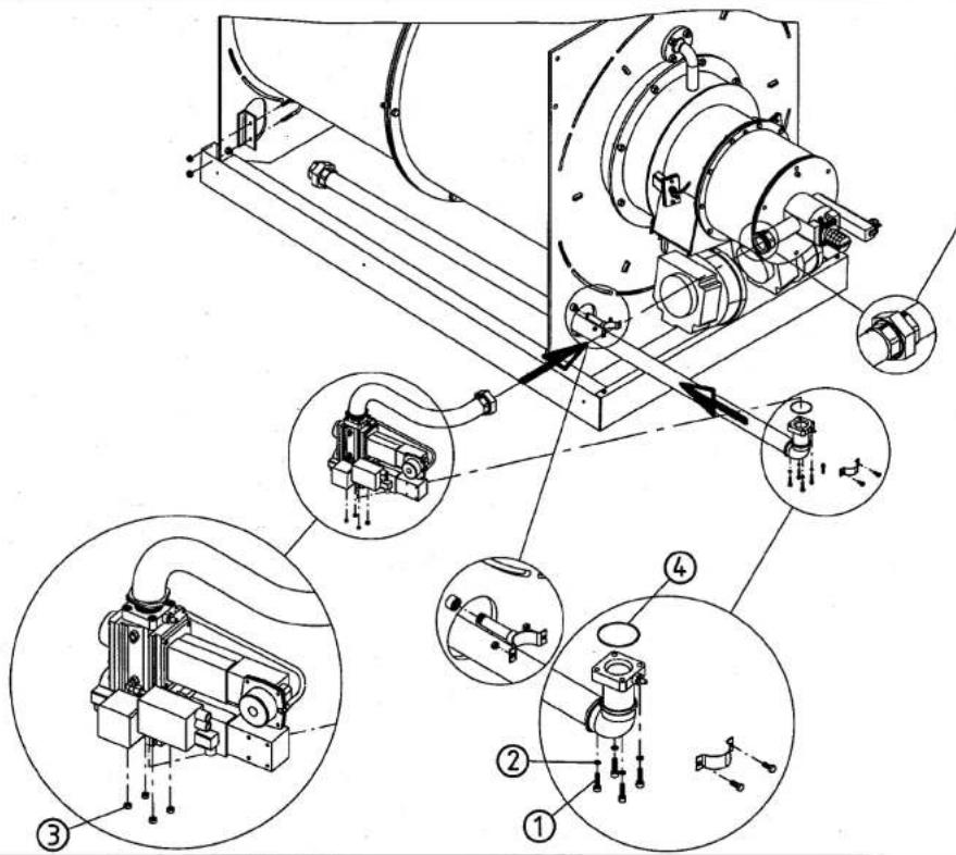 Ygnis Varino GRANDE - Montageanleitung Brenner Instruction du bruleur Assembly guide for burner Guida montaggio bruciatore Conduttura aspirazione mechero Montage aanwijzing brander - 5