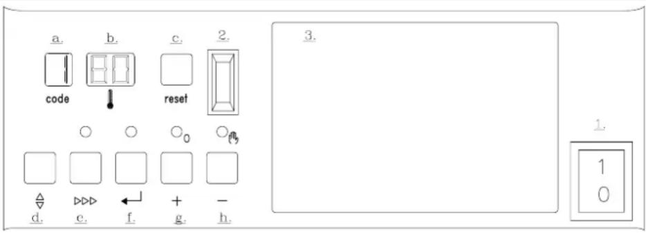Remeha Gas 310 Eco - LAYOUT OF THE INSTRUMENT PANEL - 1