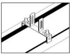 GRANDHALL Heatstrip - Montageset voor paal/balk - 4