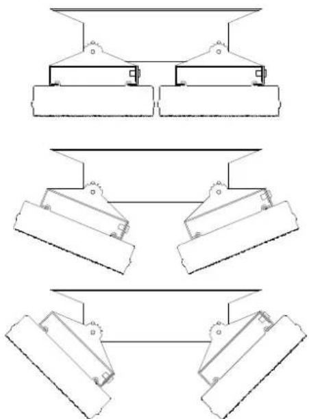 GRANDHALL Heatstrip - Montageset voor paal/balk - 14