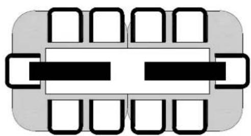 GRANDHALL Heatstrip - Table layout - 8