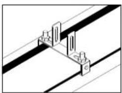 GRANDHALL Heatstrip - Pole / beam mounting kit - 4