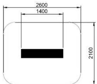GRANDHALL Heatstrip - Radiant footprint - 3