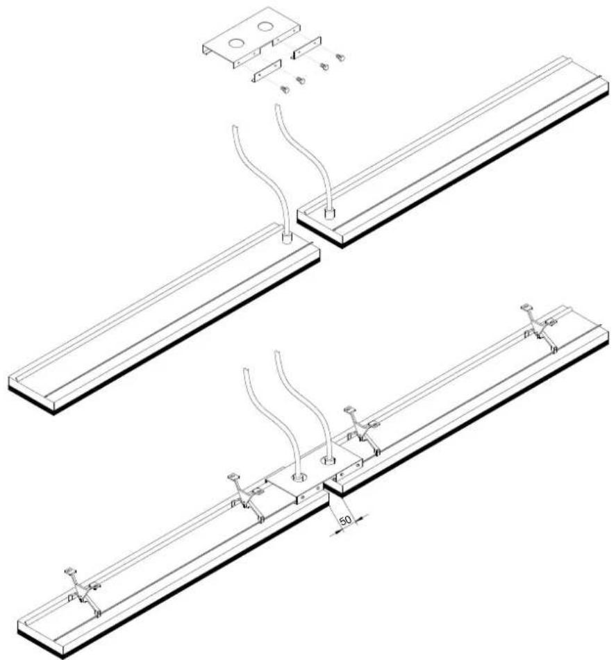 GRANDHALL Heatstrip - Support de fixation d'extrémité à extrémité - 1