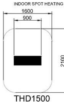 GRANDHALL Heatstrip - Straalrichting - 2