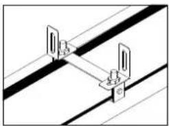 GRANDHALL Heatstrip - Montageset voor paal/balk - 8