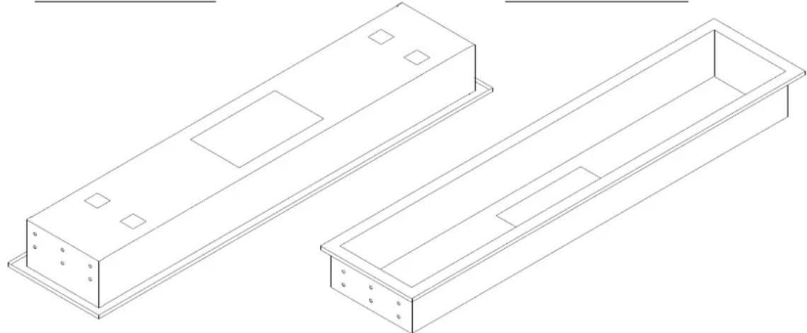 GRANDHALL Heatstrip - Onderhoud Flush Mount Enclosure - 1