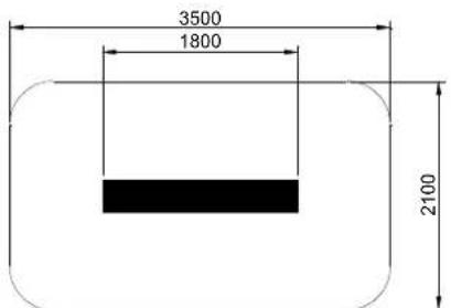GRANDHALL Heatstrip - Radiant footprint - 4