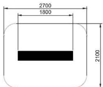 GRANDHALL Heatstrip - Radiant footprint - 7