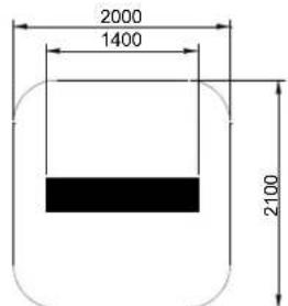 GRANDHALL Heatstrip - Radiant footprint - 6
