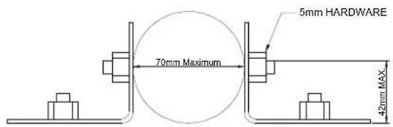 GRANDHALL Heatstrip - Stangen-/ Balkenmontage-Set - 11