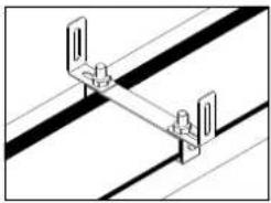 GRANDHALL Heatstrip - Montageset voor paal/balk - 6