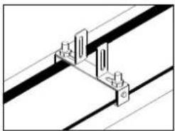 GRANDHALL Heatstrip - Kit de fixation sur poteau/poteau - 4